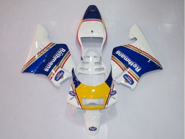 Jaune Blanc Bleu Carénage Moto Honda NSR 250 MC28 P4 1994-1996 Jaune Blanc Bleu Carénage Moto Honda NSR 250 MC28 P4 1994-1996