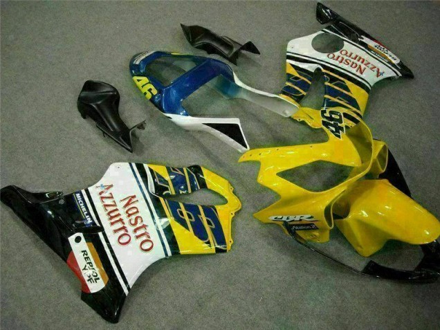 Jaune Blanc Carénage Moto Honda CBR 600 F4i 2001-2003 Jaune Blanc Carénage Moto Honda CBR 600 F4i 2001-2003