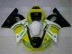 Jaune Blanc Carénage Moto Yamaha R6 1998-2002 Jaune Blanc Carénage Moto Yamaha R6 1998-2002