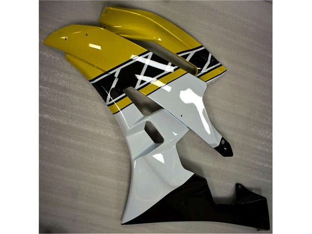 Jaune Blanc Noir Carénage Moto Yamaha R6 2006-2007 Jaune Blanc Noir Carénage Moto Yamaha R6 2006-2007