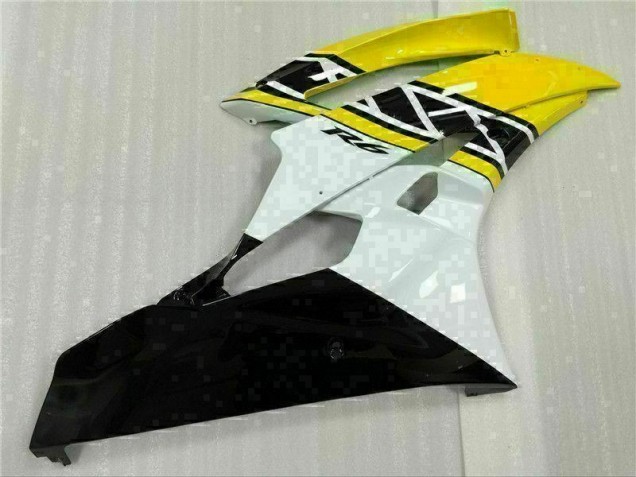 Jaune Blanc Noir Carénages Moto Yamaha R6 2006-2007 Jaune Blanc Noir Carénages Moto Yamaha R6 2006-2007
