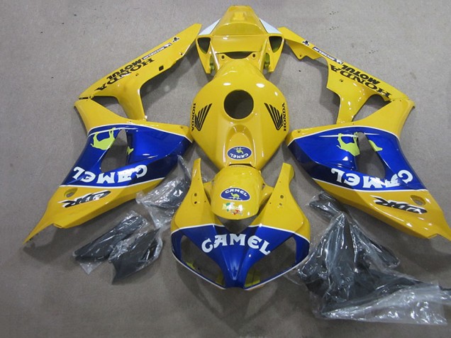 Jaune Bleu Camel Carénage Moto Honda CBR 1000 RR 2006-2007 Jaune Bleu Camel Carénage Moto Honda CBR 1000 RR 2006-2007