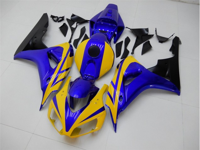 Jaune Bleu Carénage Moto Honda CBR 1000 RR 2006-2007 Jaune Bleu Carénage Moto Honda CBR 1000 RR 2006-2007