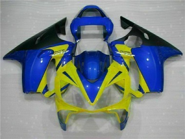 Jaune Bleu Carénage Moto Honda CBR 600 F4i 2001-2003