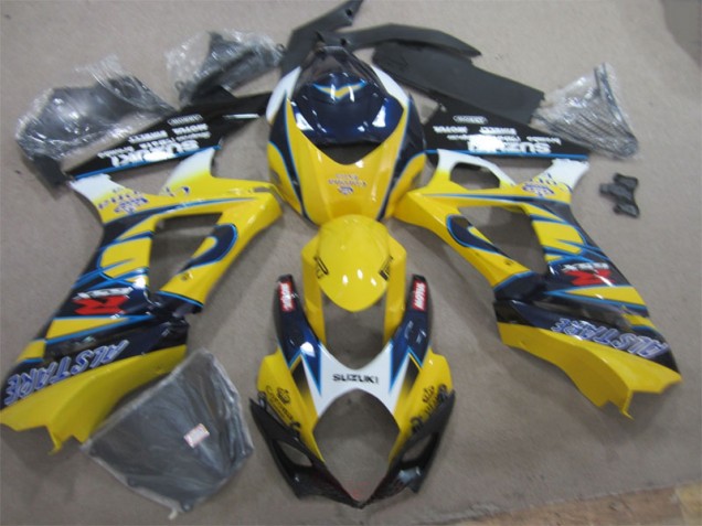 Jaune Bleu Carénage Moto Suzuki GSXR 1000 K7 2007-2008 Jaune Bleu Carénage Moto Suzuki GSXR 1000 K7 2007-2008