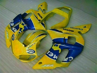 Jaune Bleu Carrosserie Moto Yamaha R6 1998-2002
