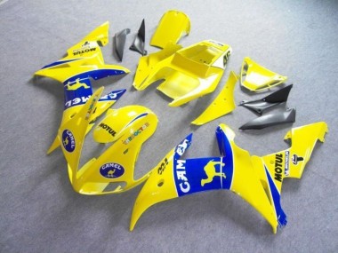 Jaune Bleu Motul Camel Carénage Moto Yamaha R6 2003-2005