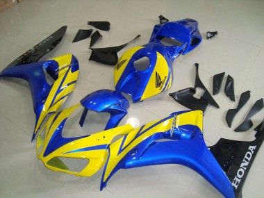 Jaune Bleu Noir Carénage Moto Honda CBR 1000 RR 2006-2007