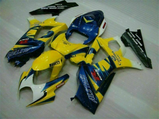 Jaune Carénages Moto Suzuki GSXR 1000 K7 2007-2008 Jaune Carénages Moto Suzuki GSXR 1000 K7 2007-2008