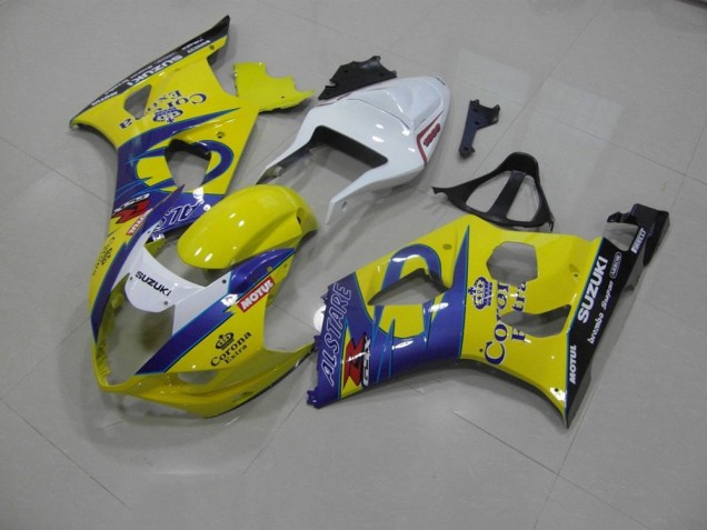 Jaune Corona Carénage Moto Suzuki GSXR 1000 K3 2003-2004 Jaune Corona Carénage Moto Suzuki GSXR 1000 K3 2003-2004
