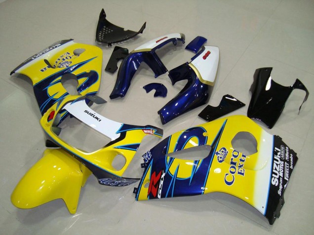 Jaune Corona Carénage Moto Suzuki GSXR 600 1996-2000