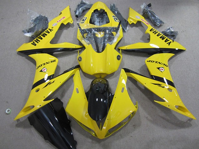 Jaune Dunlop Carénage Moto Yamaha R1 2004-2006 Jaune Dunlop Carénage Moto Yamaha R1 2004-2006