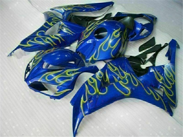 Jaune Flamme Bleu Carénage Moto Honda CBR 1000 RR 2006-2007 Jaune Flamme Bleu Carénage Moto Honda CBR 1000 RR 2006-2007