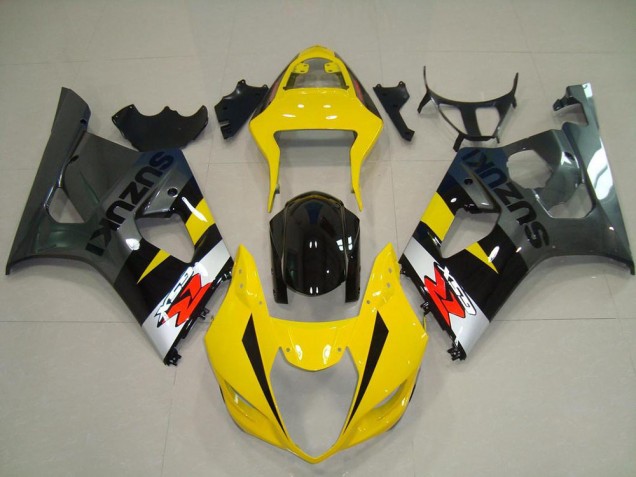 Jaune Gris Carénage Moto Suzuki GSXR 1000 K3 2003-2004 Jaune Gris Carénage Moto Suzuki GSXR 1000 K3 2003-2004
