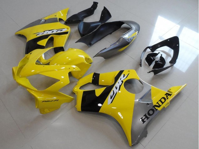 Jaune Gris Carénages Moto Honda CBR 600 F4i 2004-2007