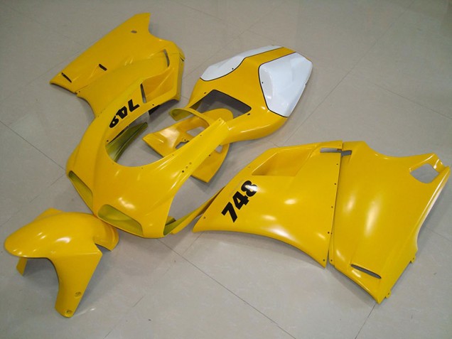 Jaune Kit Carénages Motos Complet Ducati 748 916 996 996S 1993-2005 Jaune Kit Carénages Motos Complet Ducati 748 916 996 996S 1993-2005