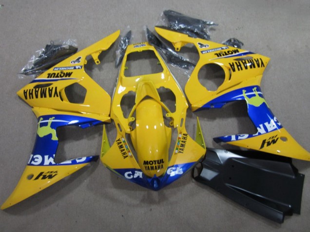 Jaune Motul Carénage Moto Yamaha R6 2003-2005 Jaune Motul Carénage Moto Yamaha R6 2003-2005