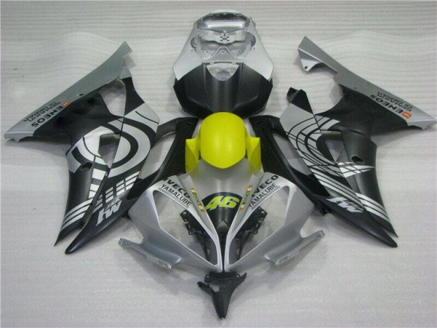 Jaune Noir Argent Carénage Moto Yamaha R6 2008-2016 Jaune Noir Argent Carénage Moto Yamaha R6 2008-2016