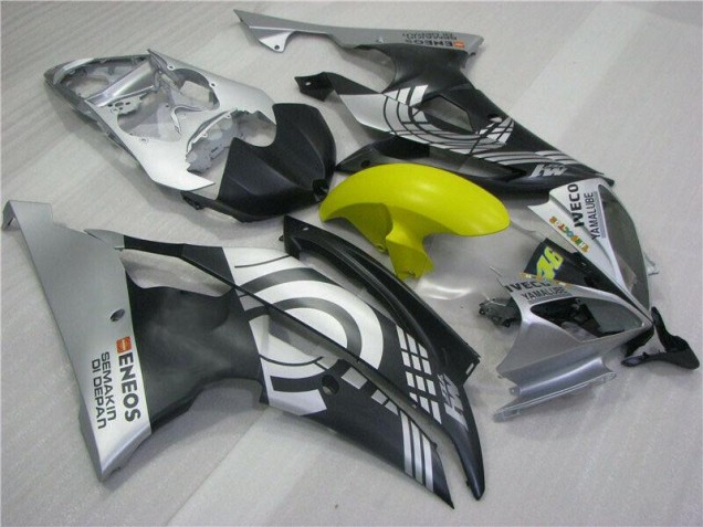 Jaune Noir Argent Carénage Moto Yamaha R6 2008-2016 Jaune Noir Argent Carénage Moto Yamaha R6 2008-2016