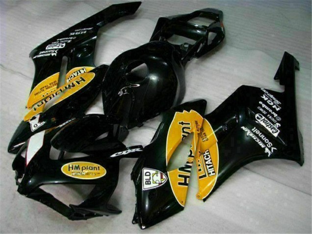 Jaune Noir Carénage Moto Honda CBR 1000 RR 2004-2005 Jaune Noir Carénage Moto Honda CBR 1000 RR 2004-2005