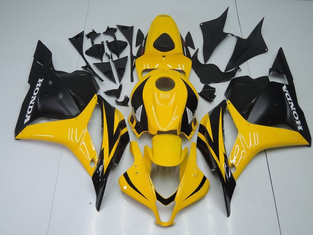 Jaune Noir Carénage Moto Honda CBR 600 RR 2009-2012 Jaune Noir Carénage Moto Honda CBR 600 RR 2009-2012