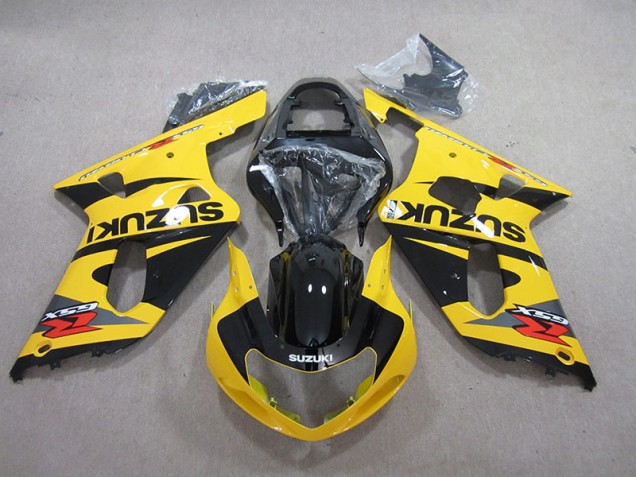 Jaune Noir Carénage Moto Suzuki GSXR 600 K1 K2 K3 2001-2003 Jaune Noir Carénage Moto Suzuki GSXR 600 K1 K2 K3 2001-2003