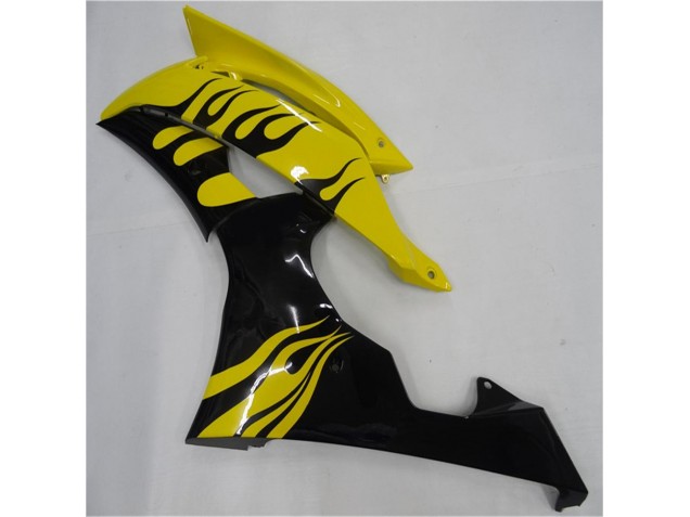 Jaune Noir Carénage Moto Yamaha R6 2008-2016 Jaune Noir Carénage Moto Yamaha R6 2008-2016