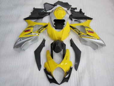 Jaune Noir Carénages Moto Suzuki GSXR 1000 K7 2007-2008
