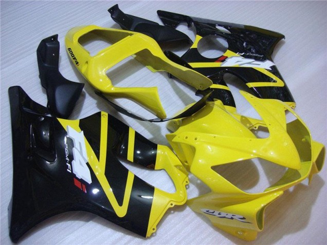 Jaune Noir Carrosserie Moto Honda CBR 600 F4i 2001-2003 Jaune Noir Carrosserie Moto Honda CBR 600 F4i 2001-2003