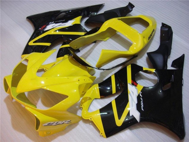 Jaune Noir Carrosserie Moto Honda CBR 600 F4i 2001-2003 Jaune Noir Carrosserie Moto Honda CBR 600 F4i 2001-2003