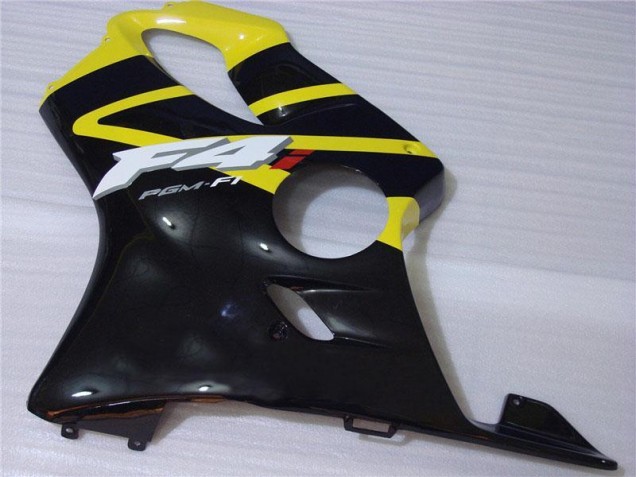 Jaune Noir Carrosserie Moto Honda CBR 600 F4i 2001-2003 Jaune Noir Carrosserie Moto Honda CBR 600 F4i 2001-2003