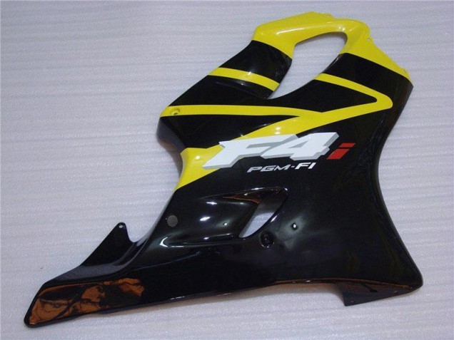 Jaune Noir Carrosserie Moto Honda CBR 600 F4i 2001-2003 Jaune Noir Carrosserie Moto Honda CBR 600 F4i 2001-2003