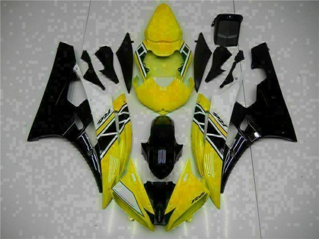 Jaune Noir Carrosserie Moto Yamaha R6 2006-2007 Jaune Noir Carrosserie Moto Yamaha R6 2006-2007