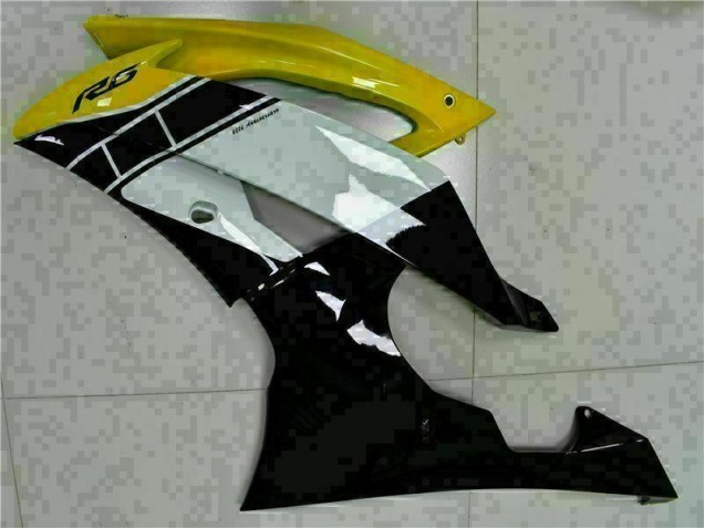 Jaune Noir Carrosserie Moto Yamaha R6 2008-2016 Jaune Noir Carrosserie Moto Yamaha R6 2008-2016