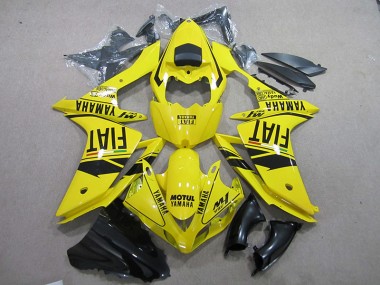 Jaune Noir Motul Fiat Carénage Moto Yamaha R1 2007-2008