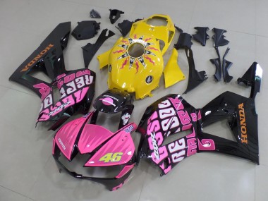 Jaune Rose Rossi Carénage Moto Honda CBR 600 RR 2013-2021