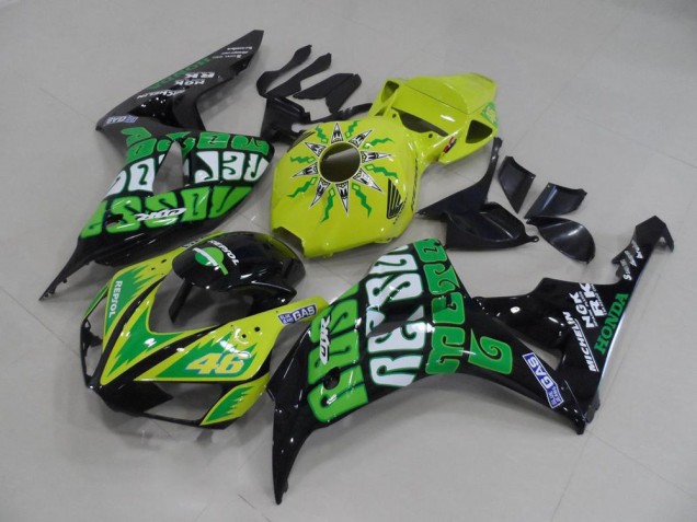 Jaune Vert Rossi Carénage Moto Honda CBR 1000 RR 2006-2007 Jaune Vert Rossi Carénage Moto Honda CBR 1000 RR 2006-2007