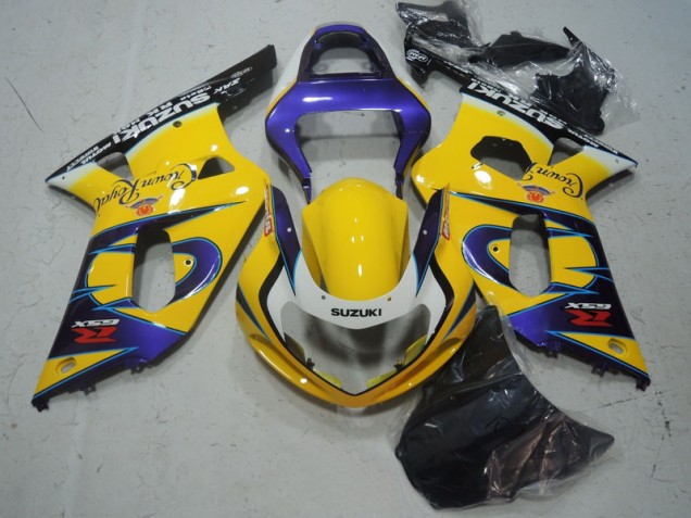 Jaune Violet Carénage Moto Suzuki GSXR 600 K1 K2 K3 2001-2003 Jaune Violet Carénage Moto Suzuki GSXR 600 K1 K2 K3 2001-2003