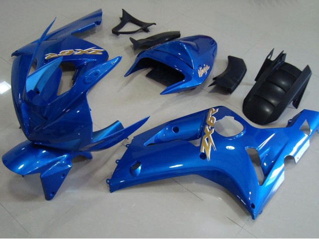 Light Bleu Carénage Moto Kawasaki ZX6R 2003-2004 Light Bleu Carénage Moto Kawasaki ZX6R 2003-2004