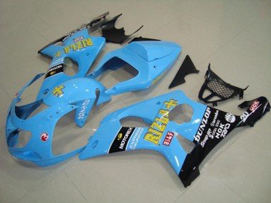 Light Bleu Noir Carénage Moto Suzuki GSXR 1000 K1 2000-2002