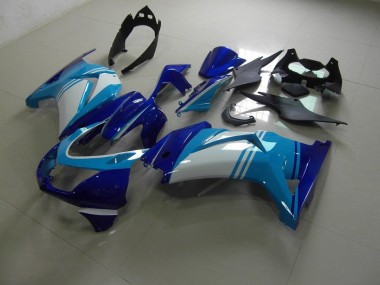 Light et Bleu Foncé Carénage Moto Kawasaki ZX 250R 2008-2012