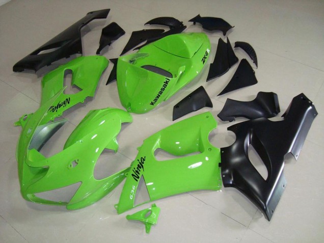 Lime Vert Carénage Moto Kawasaki ZX6R 2005-2006 Lime Vert Carénage Moto Kawasaki ZX6R 2005-2006