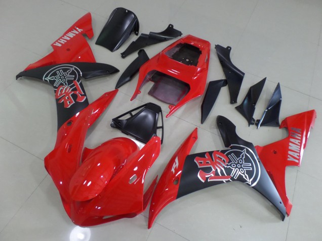 Matte Rouge Carénage Moto Yamaha R1 2002-2003 Matte Rouge Carénage Moto Yamaha R1 2002-2003