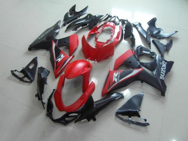 Matte Rouge Noir Carénage Moto Suzuki GSXR 1000 K9 2009-2016