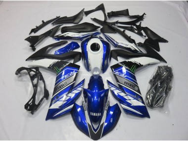 Monster Bleu Carénage Moto Yamaha R3 2015-2022