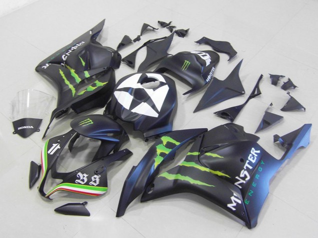 Monster Noir Mat Carénage Moto Honda CBR 600 RR 2009-2012 Monster Noir Mat Carénage Moto Honda CBR 600 RR 2009-2012