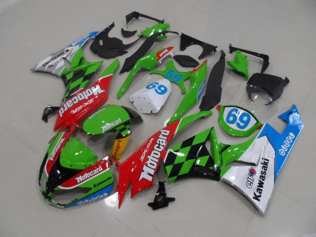 Motocard Carénage Moto Kawasaki ZX6R 2009-2012 Motocard Carénage Moto Kawasaki ZX6R 2009-2012