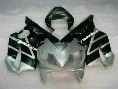 Noir Argent Carénage Moto Honda CBR 600 F4i 2001-2003