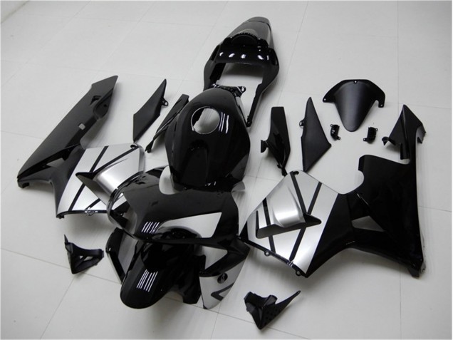Noir Argent Carénage Moto Honda CBR 600 RR 2003-2004 Noir Argent Carénage Moto Honda CBR 600 RR 2003-2004