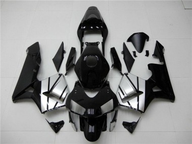 Noir Argent Carénage Moto Honda CBR 600 RR 2003-2004